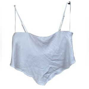 Zara Ivory Satin Blouse